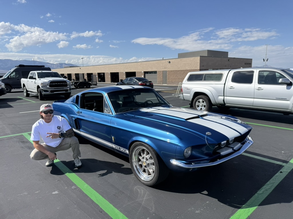 Calvin at a car show